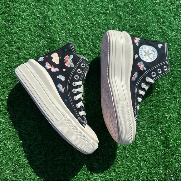 Converse Chuck Taylor All Star Move High Top Butterfly Wings - Picture 9 of 14